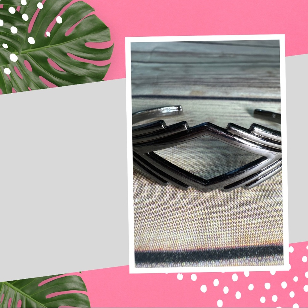 Gunmetal Black Cuff Bracelet